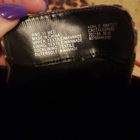 SO women's leopard print boots Size 11m - Picture 3 of 5